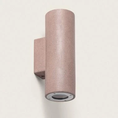 Aplique de Pared Exterior Cemento Iluminación Doble Cara Banjar Rond II