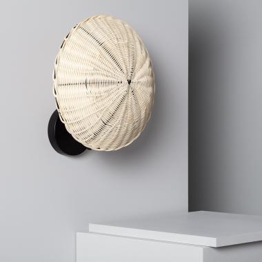 Aplique de Parede de Rattan Salmor