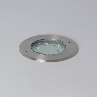 Foco Exterior LED 7W  Encastrável de Chão Aço Inox 