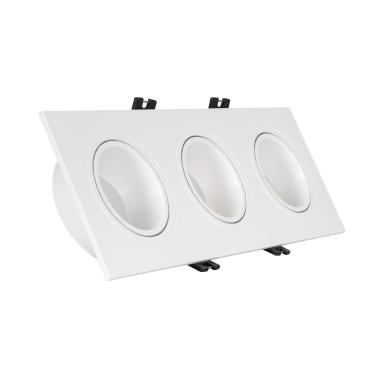 Foco Downlight Cuadrado Basculante GU10 6W Corte 75x235 mm PC