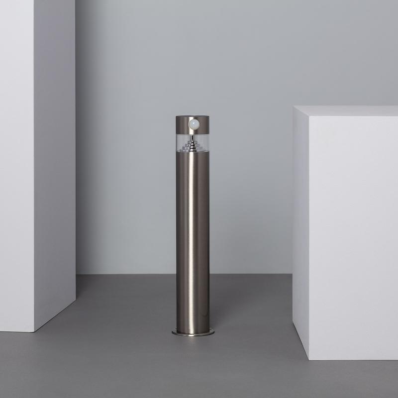 Baliza Solar Exterior LED 1.5W Superfície de Pé 50cm com Detector de Movimento Inti Aço Inoxidável 