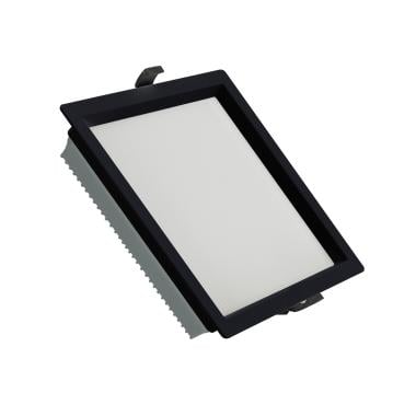 Downlight LED 40W Quadrado SAMSUNG Aero 130 lm/W Microprismático LIFUD Corte 210x210 mm Preto