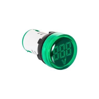 Testigo Luminoso Industrial/Terciario MAXGE con Voltímetro 20-500V Ø22mm