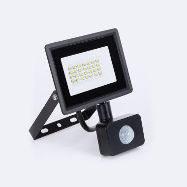 Foco Projetor LED 20W 120lm/W com Detector de Movimento IP65 S2