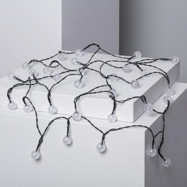 Fotografia do produto: Grinalda Solar Exterior 30 Bolas LED 5m