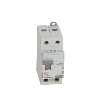 Disjuntor Diferencial Industrial 2P 300mA 63 A 10kS Classe AC LEGRAND DX³ 411506