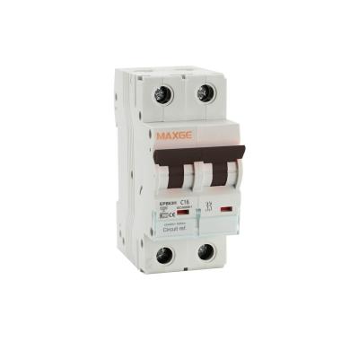 Disjuntor Magnetotérmico Industrial MAXGE 2P 10-63 A, 10 kA, Curva C