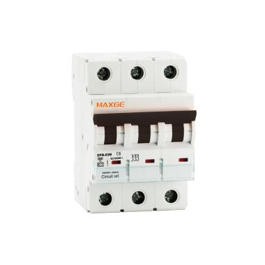 Interruptor Magnetotérmico Industrial 3P-10kA 10-63A Curva C MAXGE