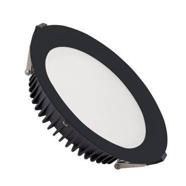 Fotografía del producto: Downlight LED 40W Circular SAMSUNG Aero 130 lm/W Microprismático LIFUD Corte Ø 200 mm Negro
