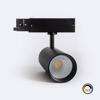 Foco Carril LED Trifásico 40W Carlo LIFUD CCT Seleccionable Negro