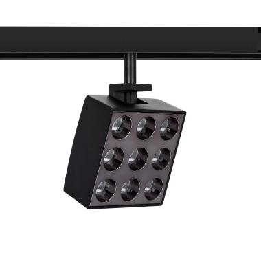 Foco Carril LED Magnético 20mm 15W Optic 48V Preto