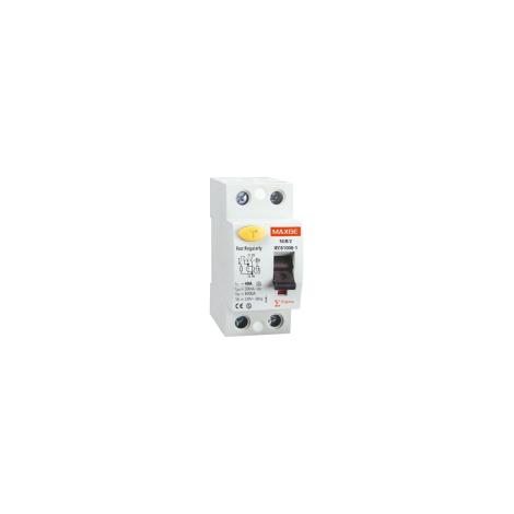 Disjuntor Diferencial Residencial Superimunizado 2P 30mA 25-63A 6kA Classe A MAXGE 