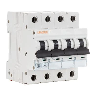 Interruptor Magnetotérmico Industrial MAXGE 4P 10-63A 10kA Curva C