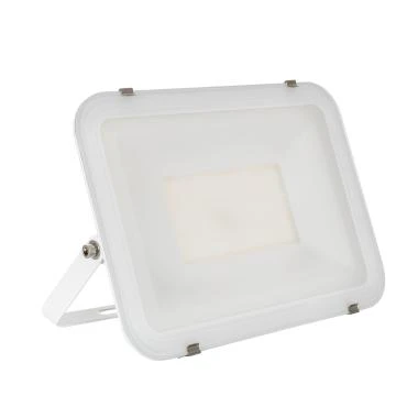 Foco Projetor LED 100W 120lm/W IP65 Slim Vidro Branco