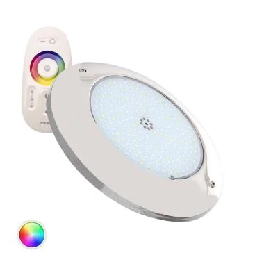 Foco Piscina Superficie LED RGBW Sumergible 12V DC IP68 Acero Inoxidable 20W XtraPool