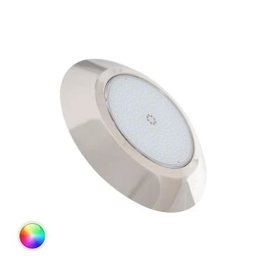 Foco Piscina Superficie LED RGBW Sumergible 12V DC IP68 Acero Inoxidable 24W XtraPool