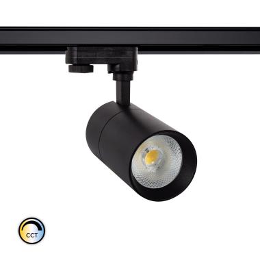 Foco LED Mallet 30W Regulável CCT Seleccionável Seleccionáve para Carril Trifásico UGR 15