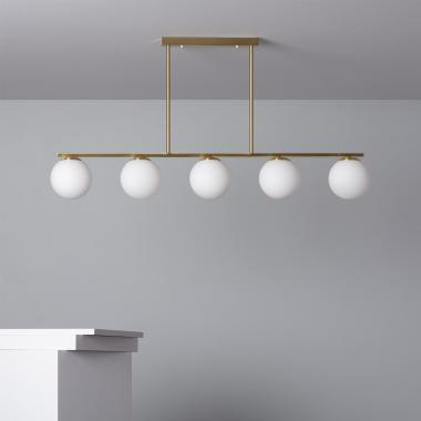 Produto de Candeeiro Suspenso Metal e Vidro Boqor