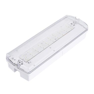 Luz de Emergência LED de superfície 200lm permanente/não permanente IP65