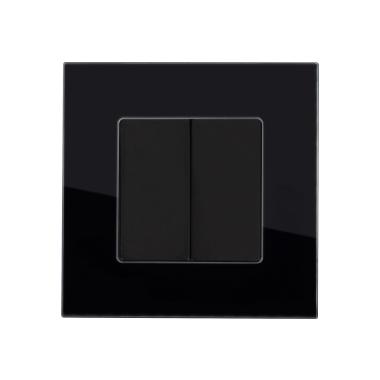 Módulo Tapa Ciega Doble con Marco Cristal Modern