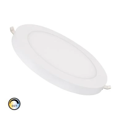 Plafon LED 18W CCT Seleccionável Circular Slim Surface Corte Ajustável Ø75-210 mm