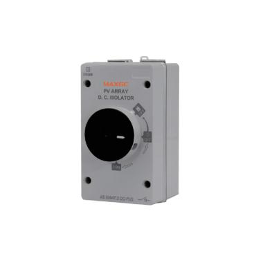 Seccionador Corte em Carga Rotativo Montagem en Quadro 4P 1200V DC 32A Instalação Fotovoltaica IP66 MAXGE