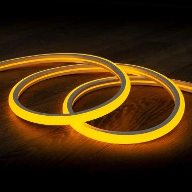 Tira LED Neón Regulable 220V Amarillo Semicircular 180 7.5W/m Corte 100cm IP67 a Medida