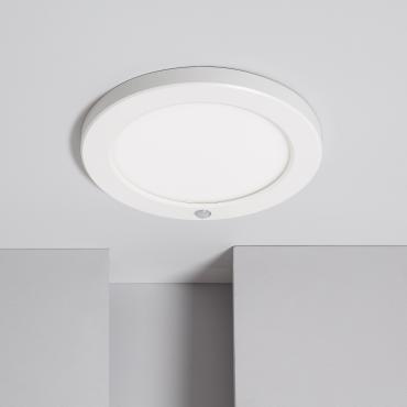 Placa LED 18W CCT Seleccionável Circular Slim Surface com Sensor de Movimiento Corte Ajustável Ø75-205 mm