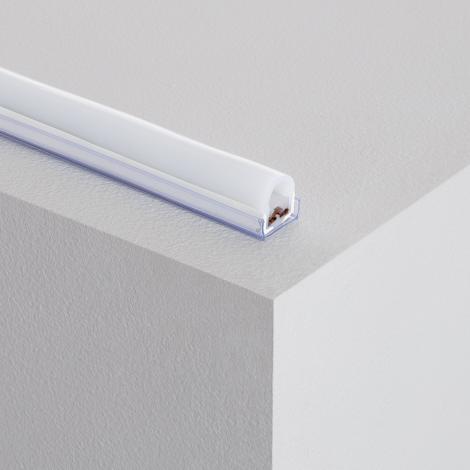 Perfil de PVC 1m para Neon LED 7.5 W/m Regulável 220V AC 100 LED/m Semicircular 180º Monocor IP67 à Medida Corte cada 100 cm