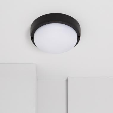 Plafón LED 15W Circular para Exterior Ø140 mm IP65 Hublot Black