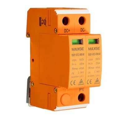 Protector Sobretensiones Transitorias Industrial MAXGE 2P-Clase II-40kA-20kA-3,8kV 1000V DC