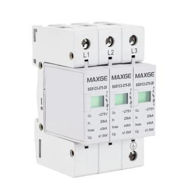 Protector Sobretensiones Transitorias Industrial/Residencial MAXGE 3P-Clase II-40kA-20kA-1,6kV