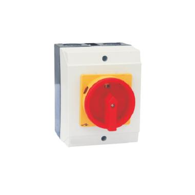 Interruptor Isolador Corte em Carga Parada de Emergência Montagem em Superfície MAXGE 4P 25-100A IP65