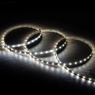 Tira LED 12V SMD 60 LED/m 5m 5W/m 400lm/m Ancho 8mm Corte 5cm IP20