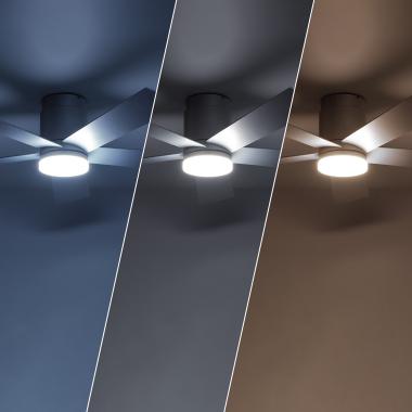 Imagem de Ventoinha de Teto Silenciosa Flatiron 132cm Motor DC para Exterior Imagem de Ventoinha de Teto Silenciosa Flatiron 132cm Motor DC para Exterior