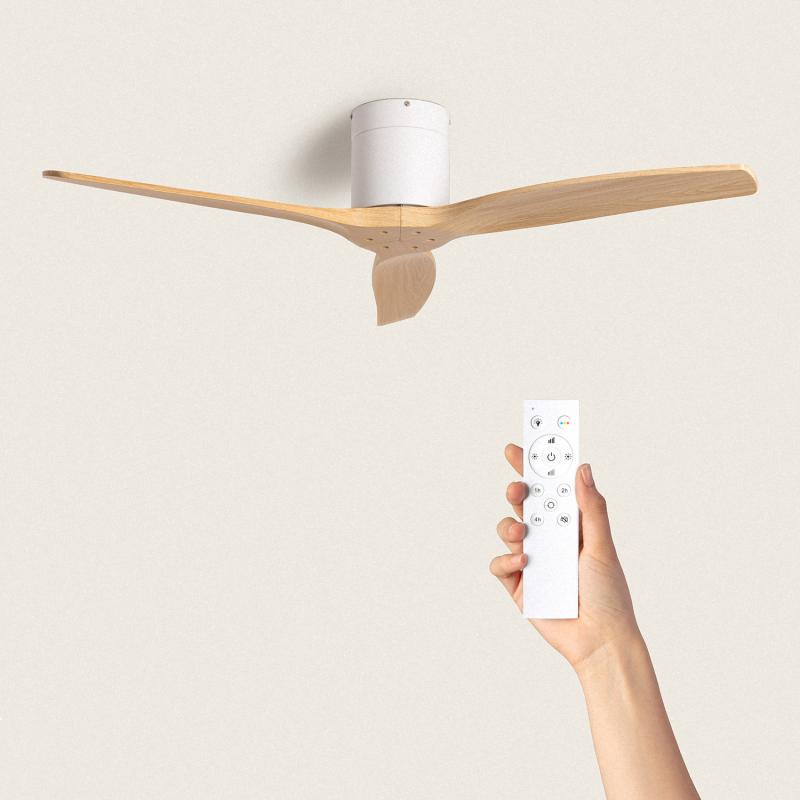 Imagem de Ventoinha de Teto Silenciosa Angistri Branco 132 cm com Motor DC