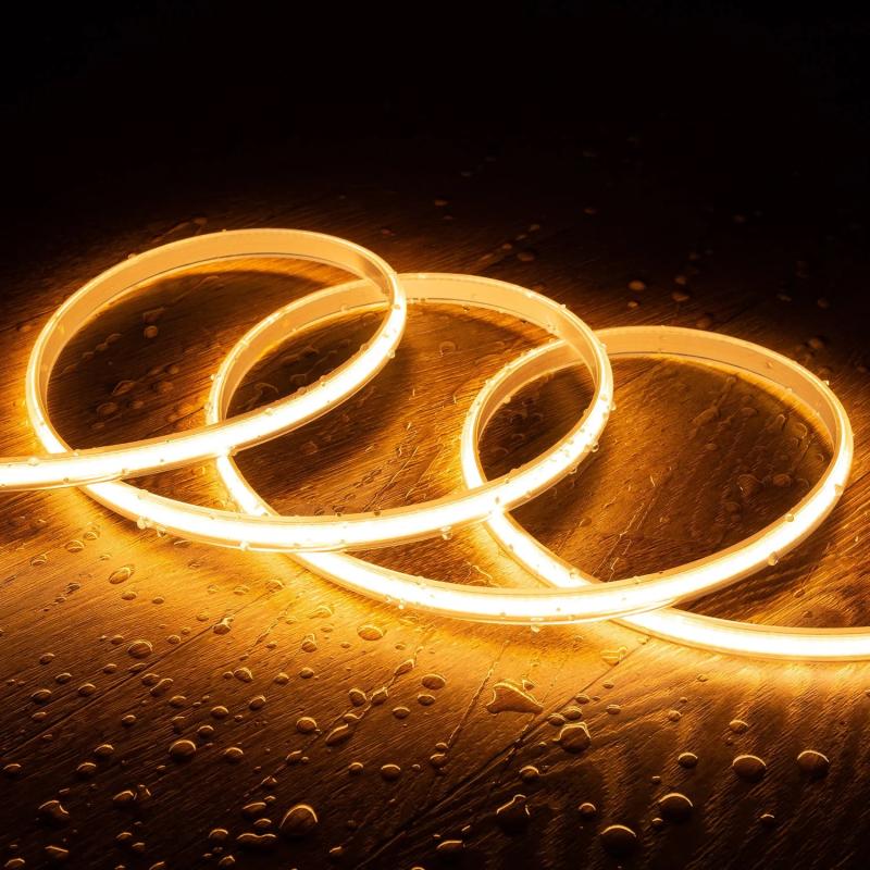 Imagem de Fita LED Regulável 220V COB Auto-retificada 320 LED/m 720 lm/m Largura 12 mm 50 metros IP65 Corte 50 cm à medida