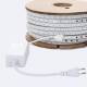 Imagen de Tira LED RGB 220V SMD 60 LED/m BOBINA 50m 15W/m SILICONE FLEX Ancho 12mm Corte 100cm IP67