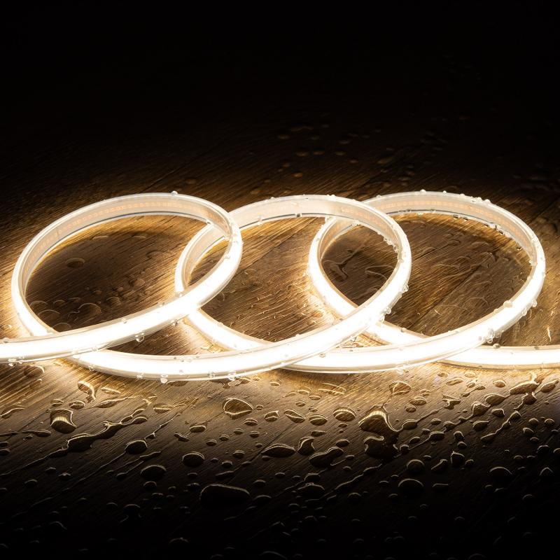 Imagen de Tira LED Regulable 220V COB 320 LED/m Blanco Neutro 8W/m 720lm/m Ancho 12mm Corte 50cm IP65 CRI90 a Medida