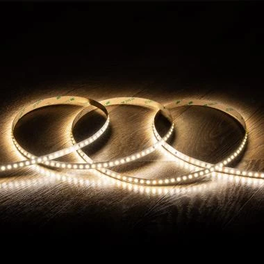Tira LED 24V SMD 120 LED/m Bobina 20m Larga Distancia 10W/m 1250lm/m Ancho 10mm Corte 5cm IP20