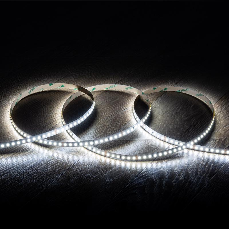 Imagen de Tira LED 24V SMD 120 LED/m Bobina 20m Larga Distancia 10W/m 1250lm/m Ancho 10mm Corte 5cm IP20