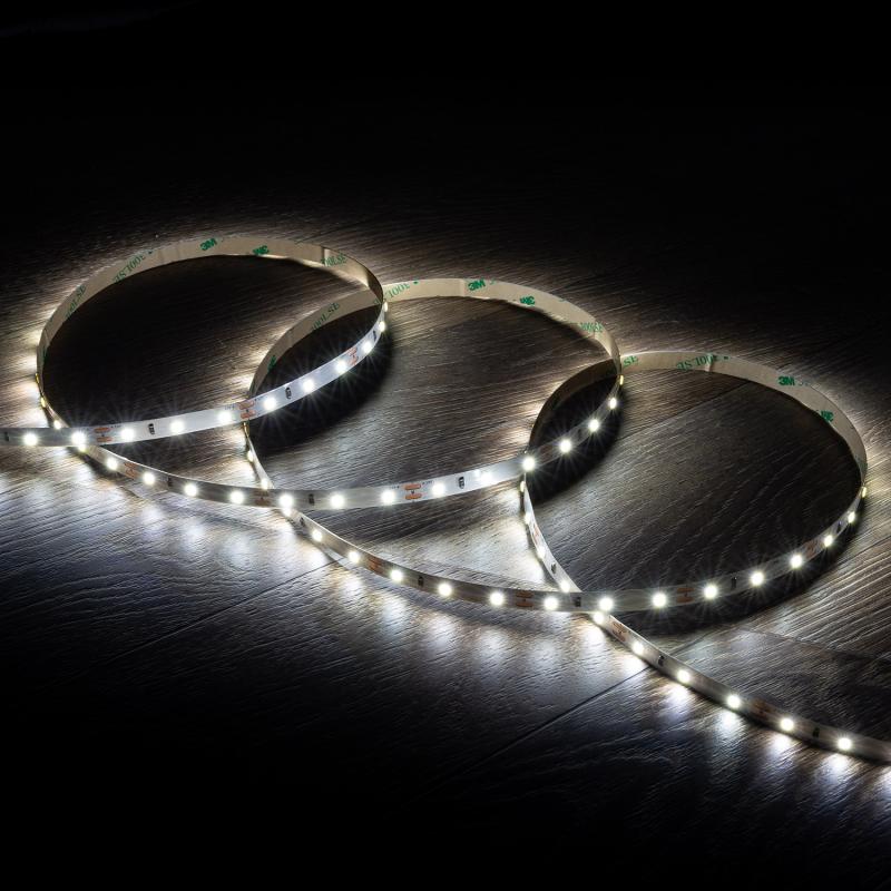 Imagen de Tira LED 12V SMD 60 LED/m 5m 5W/m 400lm/m Ancho 8mm Corte 5cm IP20
