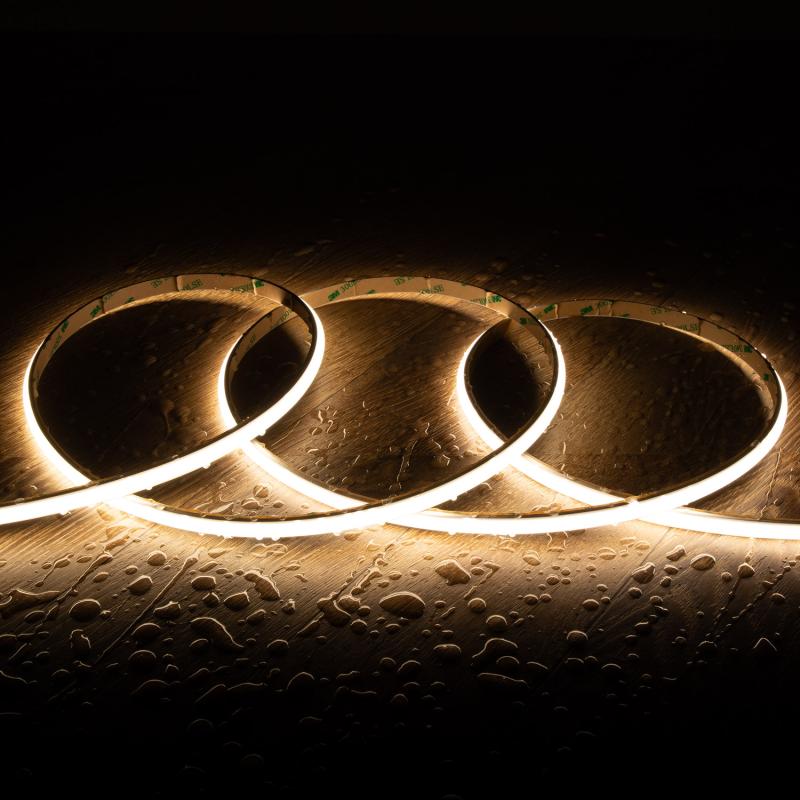 Imagem de Fita LED 24V WCOB 252 LED/m 5m 12W/m 1080lm/m Largura 10mm FreeCut IP65 CRI90 SILICONE FLEX
