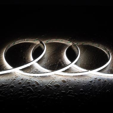 Fita LED 24V WCOB 252 LED/m 5m 12W/m 1080lm/m Largura 10mm FreeCut IP65 CRI90 SILICONE FLEX