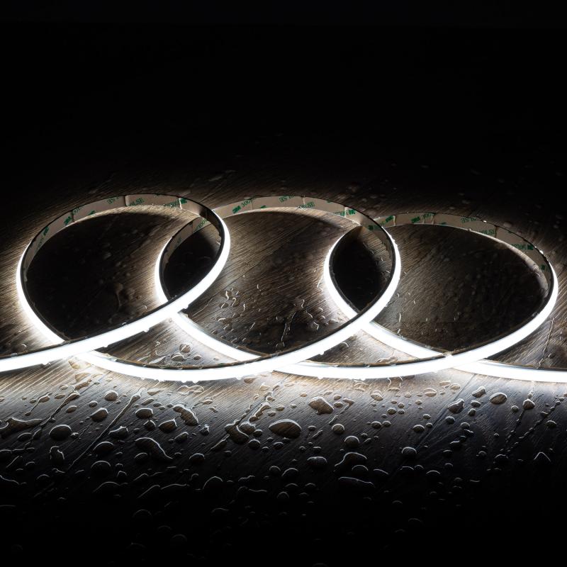 Imagen de Tira LED 24V WCOB 252 LED/m 5m 12W/m 1080lm/m Ancho 10mm FreeCut IP65 CRI90 SILICONE FLEX