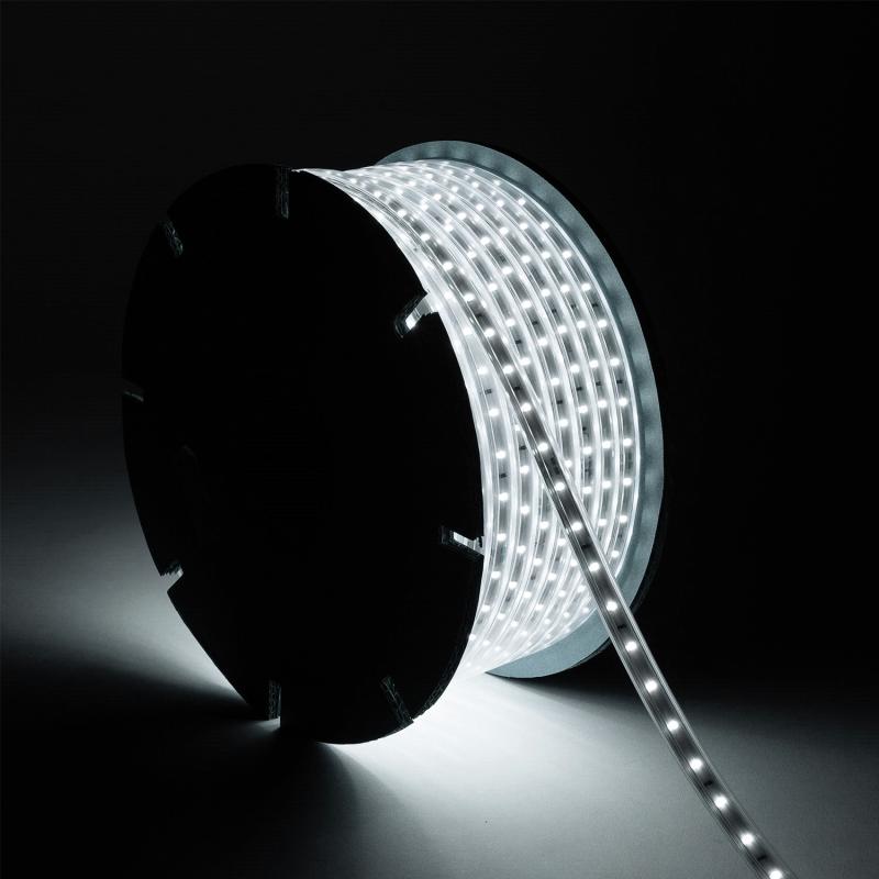 Imagen de Tira LED Regulable 220V SMD 60 LED/m BOBINA 50m 5W/m 500lm/m Ancho 12mm Corte 100cm IP65