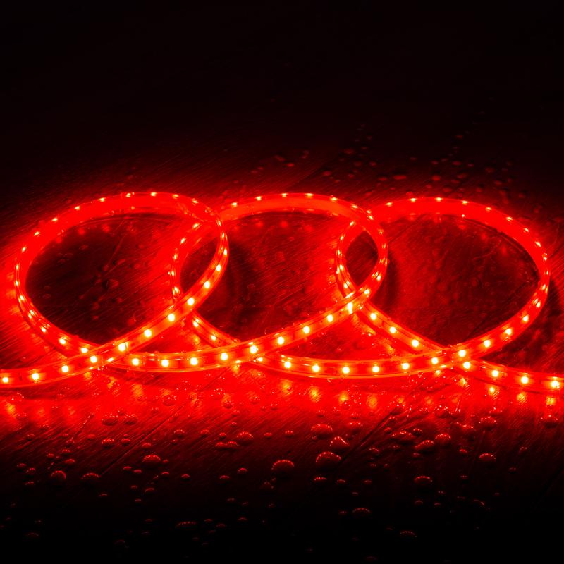 Imagem de Fita LED 220V SMD2835 60LED/m Vermelha IP65 Largura 12mm Corte 100cm 