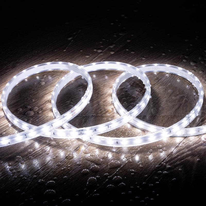 Imagen de Tira LED Regulable 220V SMD 60 LED/m Blanco Frío 6W/m 600lm/m Ancho 12mm Corte 20cm IP65 a Medida