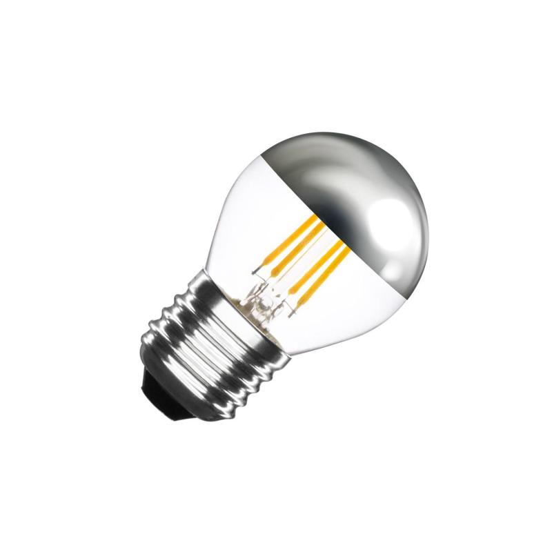 Imagem de Lâmpada Filamento LED E27 3.5W 300 lm G45 Regulável Chrome Reflect 