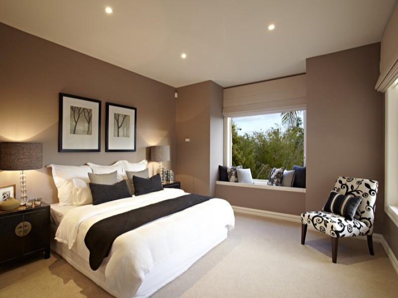 Dormitorio con diferentes luces LED